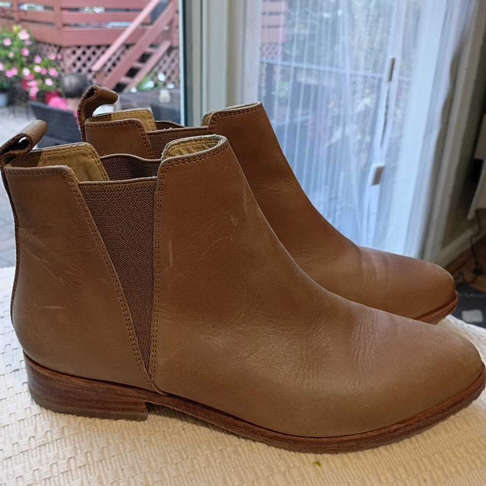 NWT.Nisolo Anthropology Tan Leather Ankle Boots - Picture 2 of 9